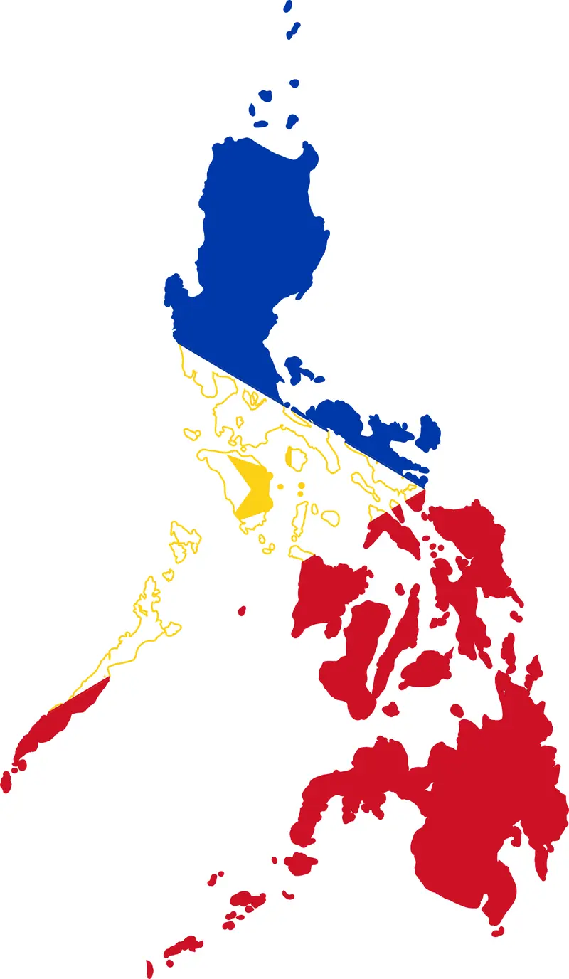 Map: Flag Map of the Philippines