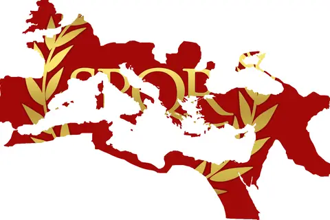 Map: Flag Map of the Roman Empire