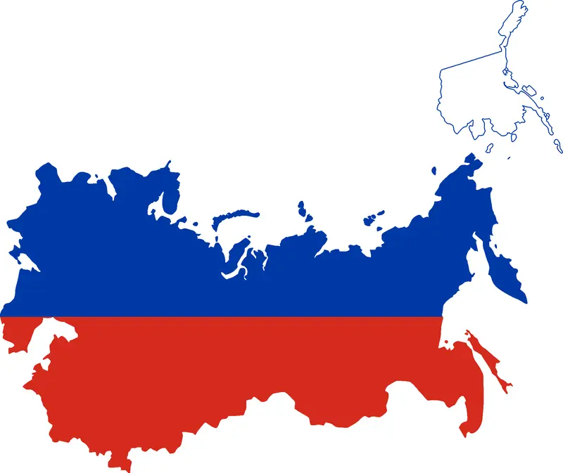 Map: Flag Map of the Russian Empire
