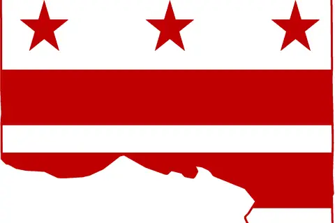 Map: Flag Map of Washington Dc