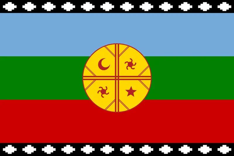 Map: Flag of the Mapuches