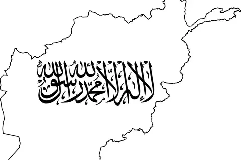 Map: Flagmap of Afghanistan