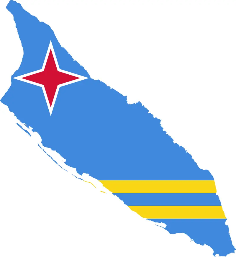 Map: Flagmap of Aruba