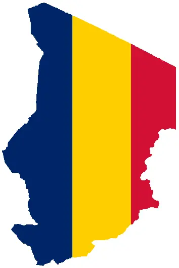 Map: Flagmap of Chad