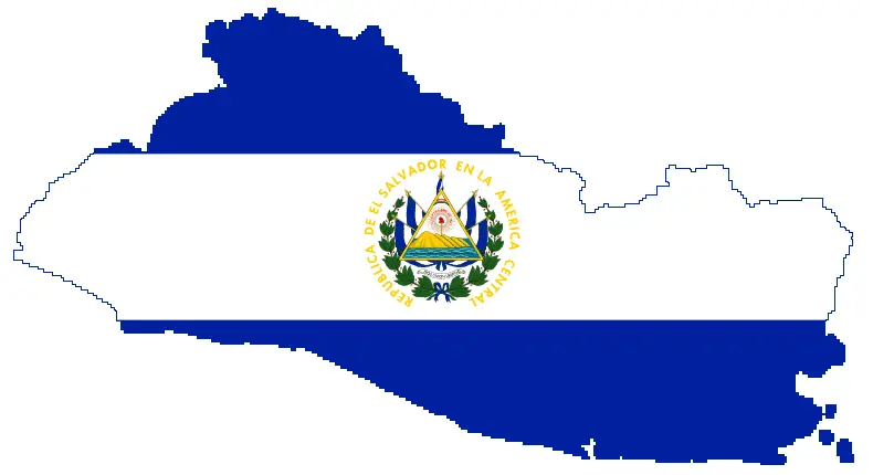 Map: Flagmap of El Salvador