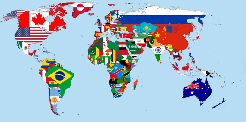 Map: Flagmap of the World 2010
