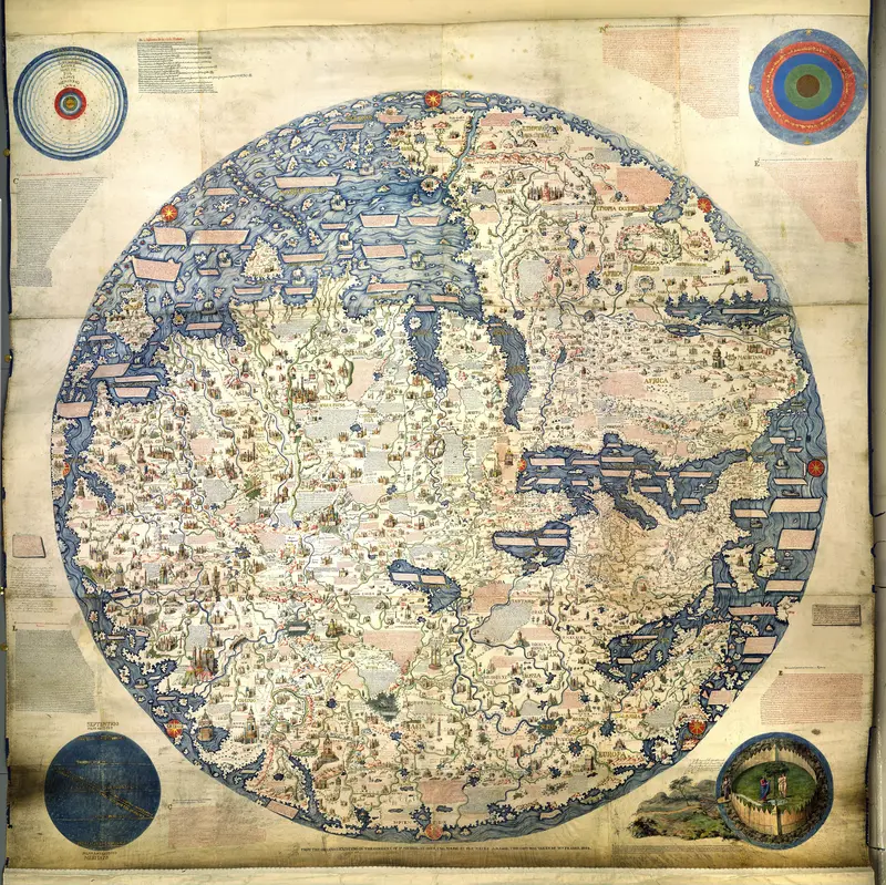 Map: Fra Mauro World Map C1450