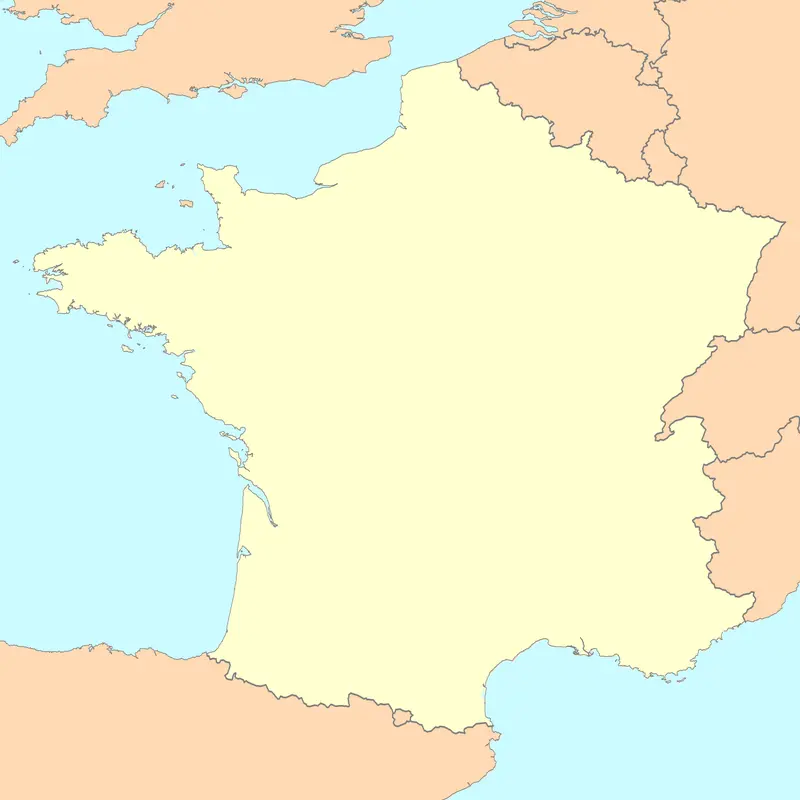 Map: France Map Blank