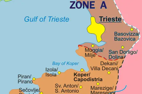 Map: Free Territory of Trieste Map