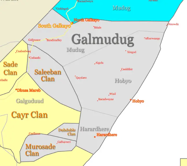 Map: Galmudug Map