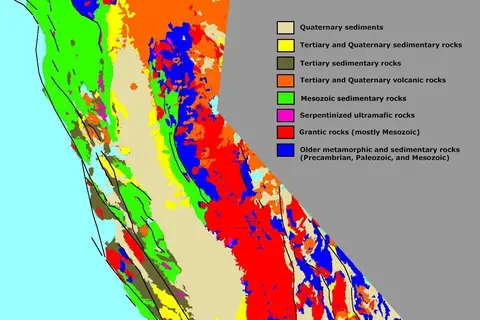 Map: Geologic Map California