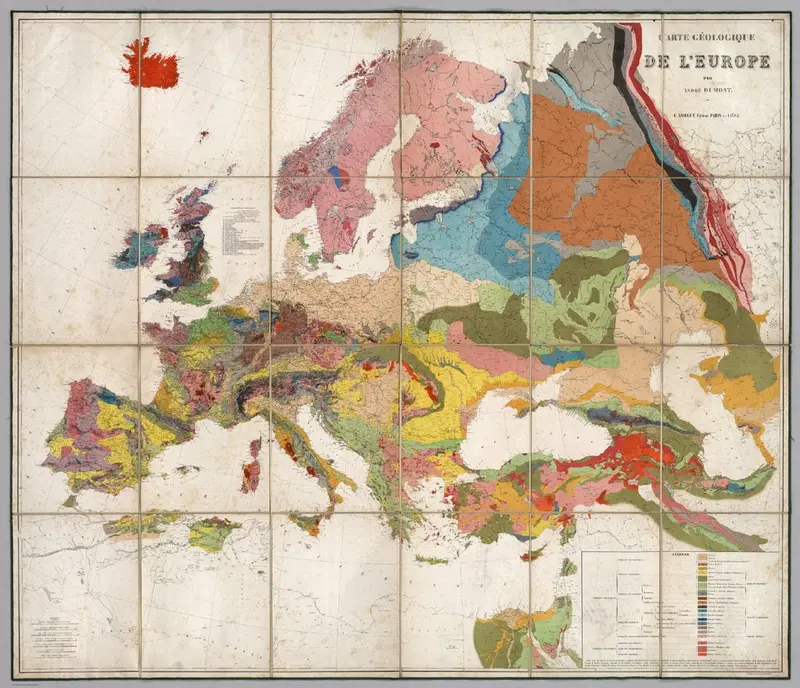 Map: Geologic Map of Europe