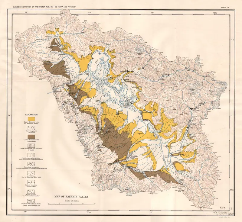 Map: Geological Map of Kashmir Valley