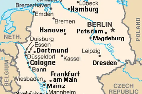 Map: Germany Cia Map Extended