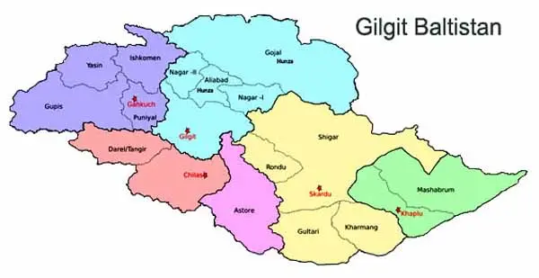 Map: Gilgitbaltistan Map