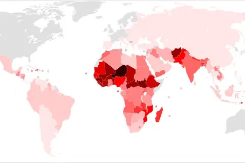 Map: Global Literacy Rate in 2015