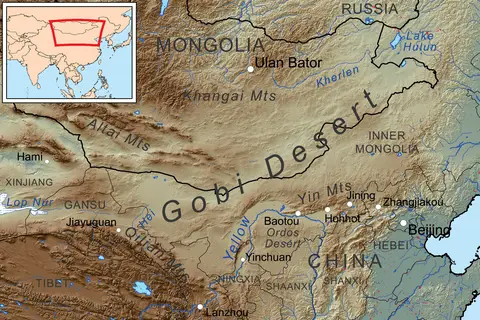 Map: Gobi Desert Map