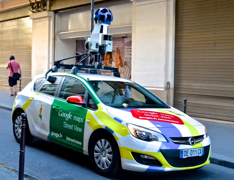 Map: Google Maps Car Paris May 2014
