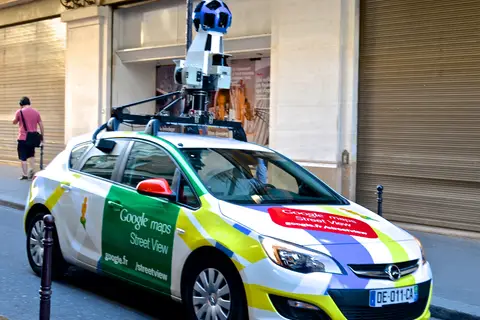 Map: Google Maps Car Paris May 2014