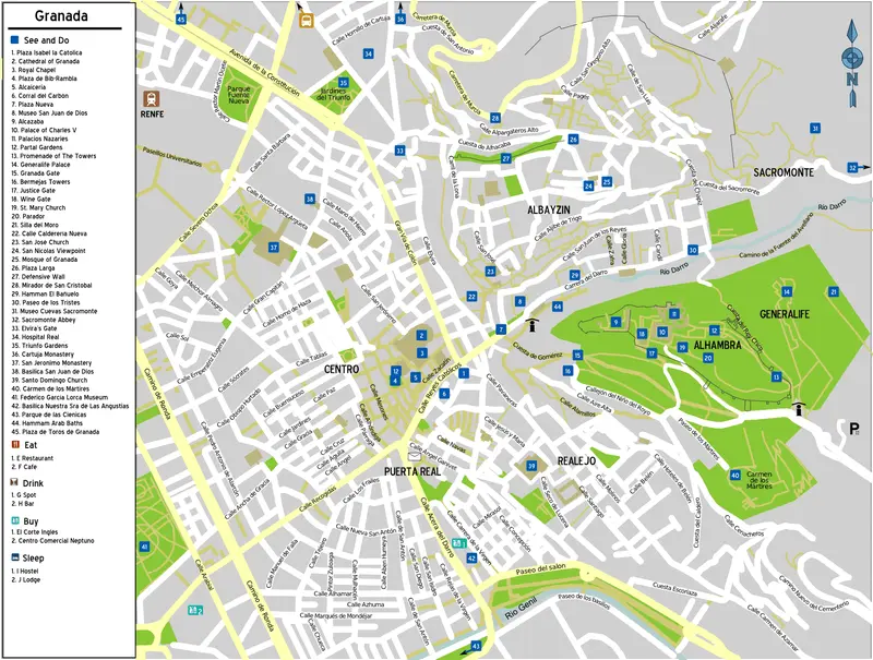 Map: Granada Map