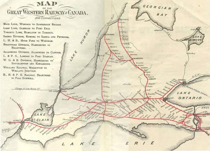 Map: Great Western Railway Map 1879