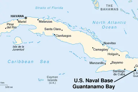 Map: Guantanamo Bay Map