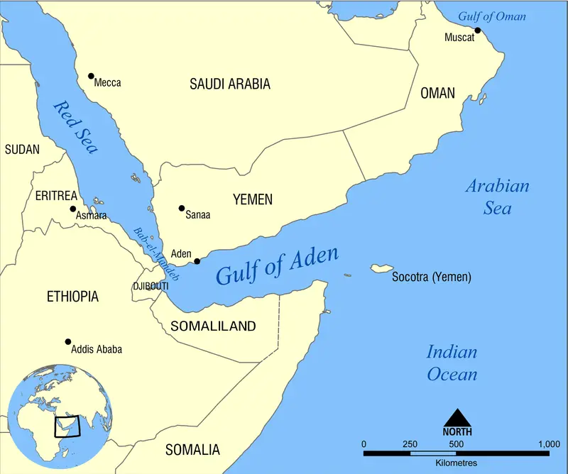 Map: Gulf of Aden Map