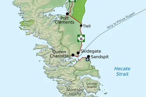 Map: Haida Gwaii Region Map
