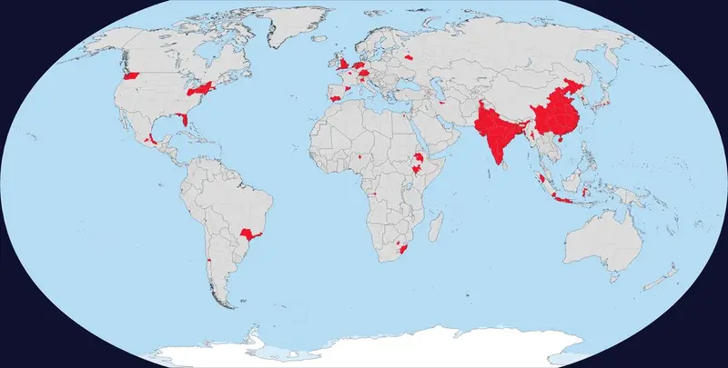 Map: Half of the world lives here.