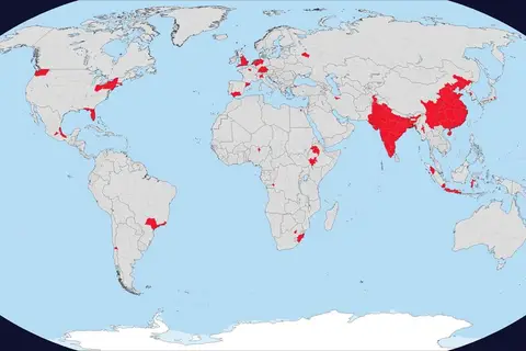 Map: Half of the world lives here.