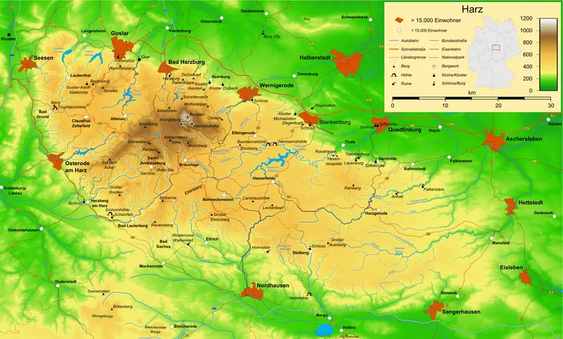 Map: Harz Map