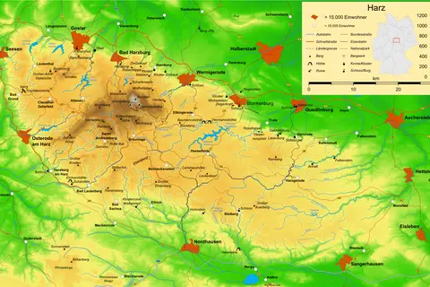 Map: Harz Map
