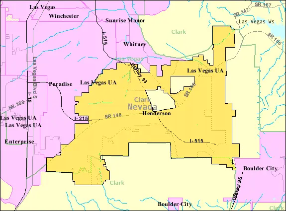 Map: Hendersonnv Map