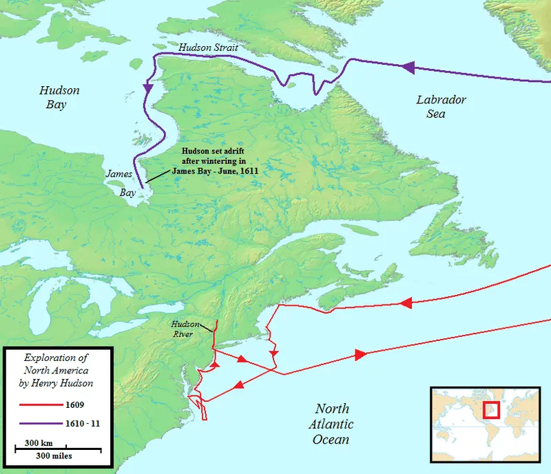 Map: Henry Hudson Map 26