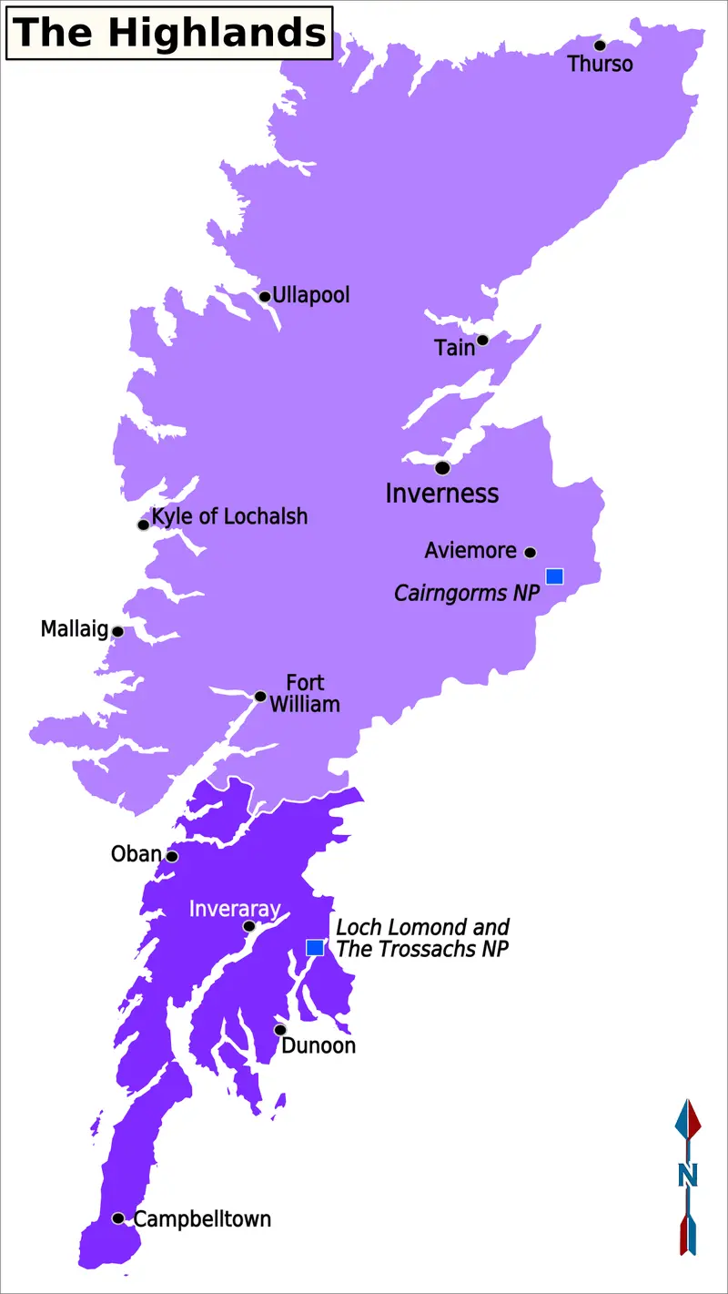 Map: Highlands Map