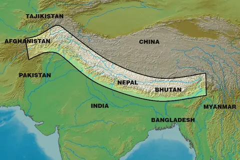 Map: Himalayas Map