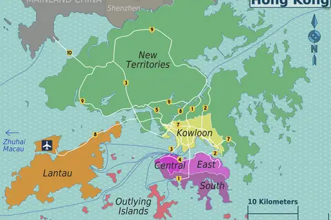 Map: Hong Kong Districts Map
