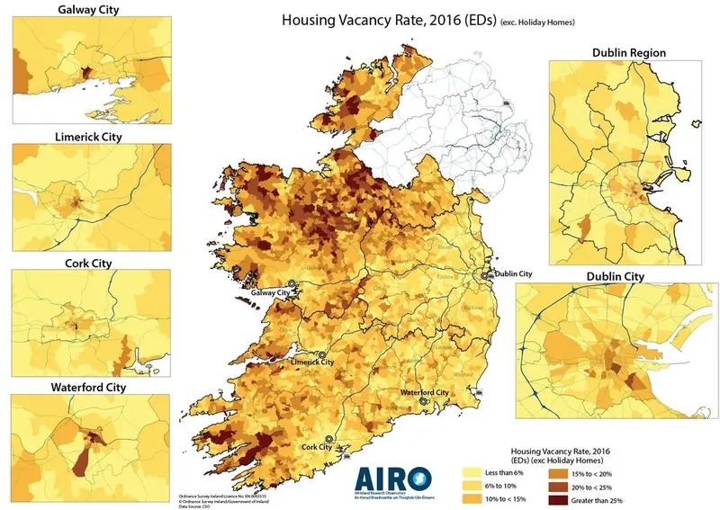 Map: Housing Vacancy Rate in Ireland