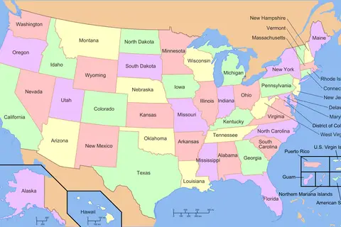 Map: How Many Times the Word ‘Forest’ Shows up in Each State’s Wikipedia Page