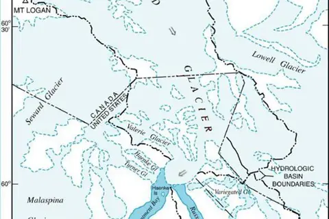 Map: Hubbard Glacier Alaska Map