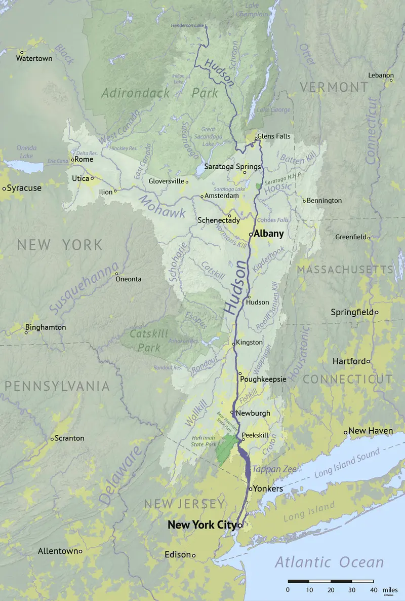 Map: Hudson River Basin Map