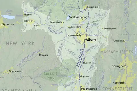 Map: Hudson River Basin Map
