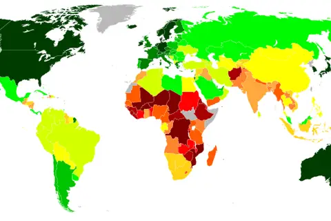 Map: Human Development Index (HDI) World Map – 2012