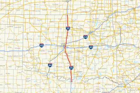 Map: I35 Ok Map