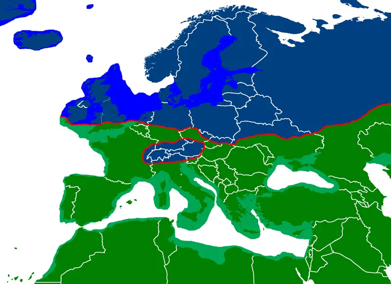 Map: Ice Age Europe Map
