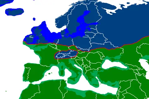 Map: Ice Age Europe Map