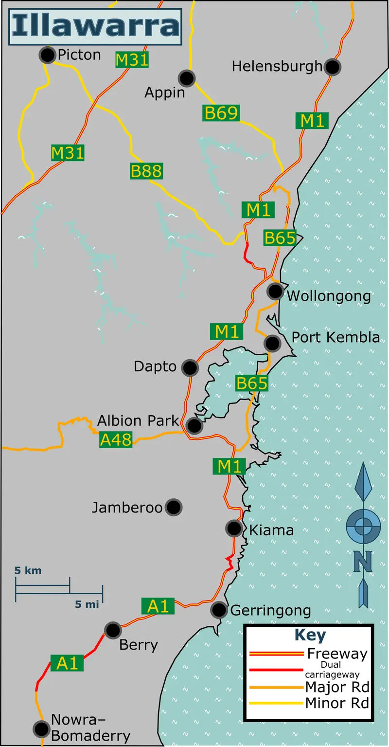 Map: Illawarra Region Map