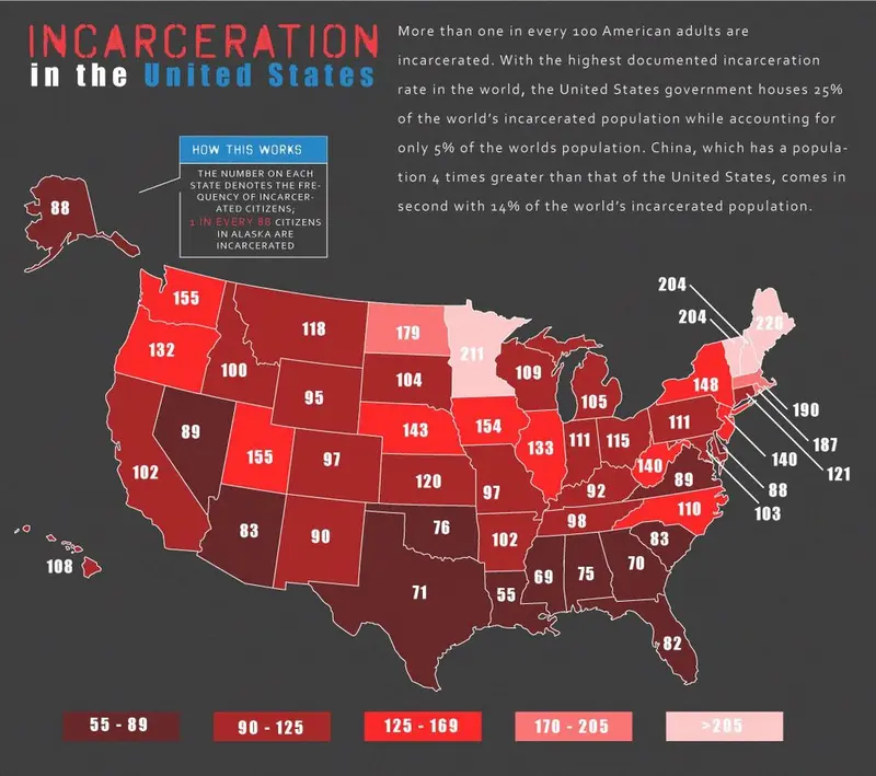 Map: Incarceration in the U.S.