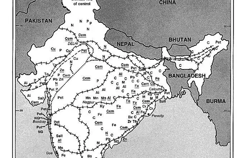 Map: India Mineral Map