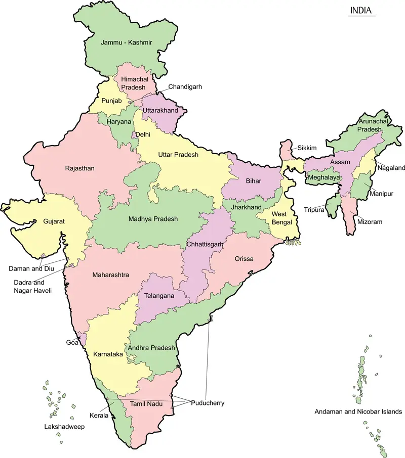 Map: India Map